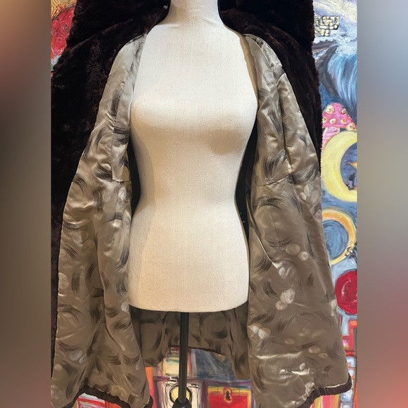 Vintage Kolinsky mid length fur coat with 3/4 sleeves - Picture 6 of 6